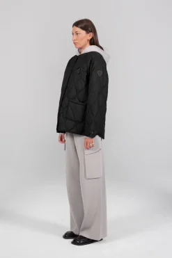Gertrude Veste matelassée oversize unisexe Juliette Noir Store