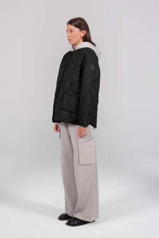 Gertrude Veste matelassée oversize unisexe Juliette Noir Store