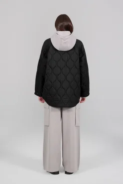 Gertrude Veste matelassée oversize unisexe Juliette Noir Store