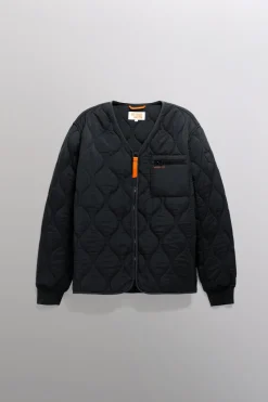 Gertrude Veste sans col matelassée Orso Noir Store