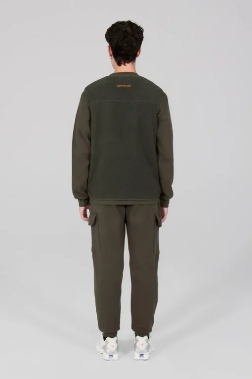Gertrude Veste sans manche en sherpa unisexe Enzo Kaki Best Sale