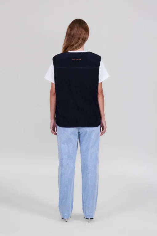 Gertrude Veste sans manche en sherpa unisexe Enzo Night Best