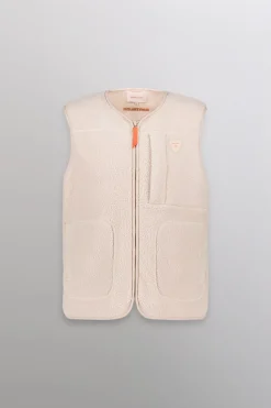 Gertrude Veste sans manche en sherpa unisexe Enzo Beige Online