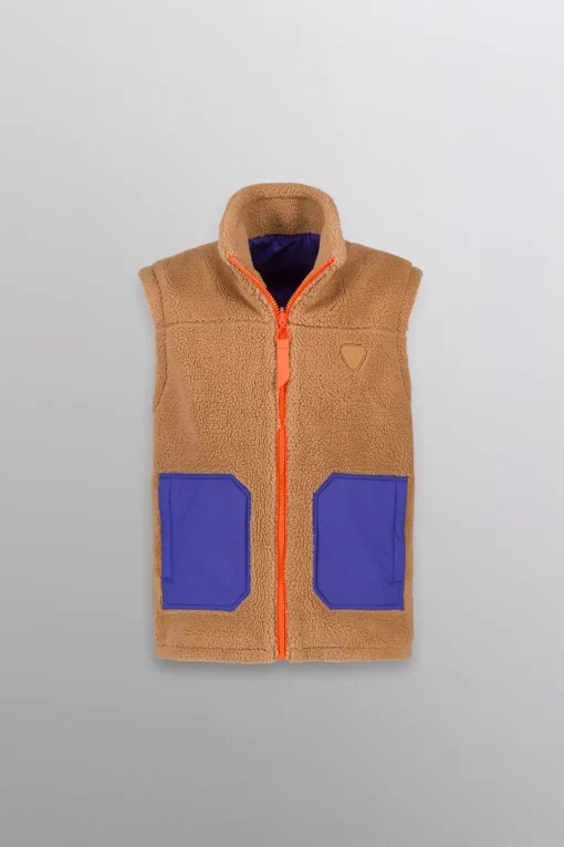 Gertrude Veste sans manches en sherpa réversible Bakary Prusse Cheap